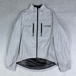 Proviz REFLECT360 Cycling Jacket Silver Grey Reflective‎ Hi-Vis Medium JE3 5AP